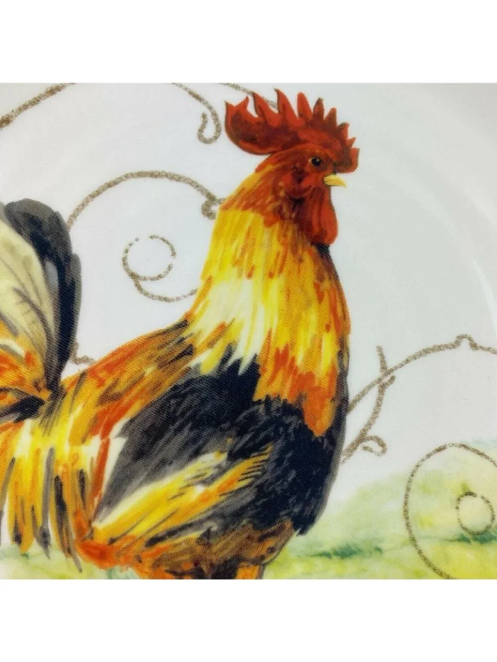 Sur La Table Italy Rooster Salad Plate Motif Farmhouse French Country 8 3/4
